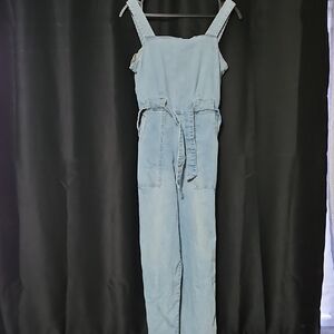 Copper Key Light Blue Women/Girls Denim Overalls With Pockets